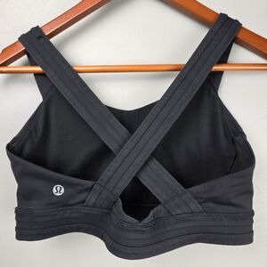 Lululemon Sports Bra Black Womens Size 8 Fitness Gym Workout
